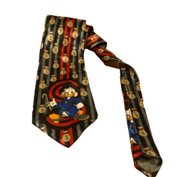 Disney Other - Vintage Disney Donald Duck Money Bags Neck Tie